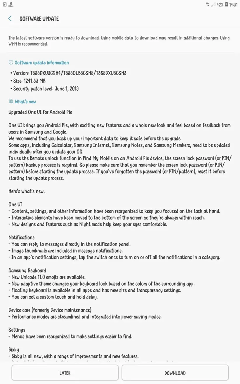 گلکسی تب A 2017