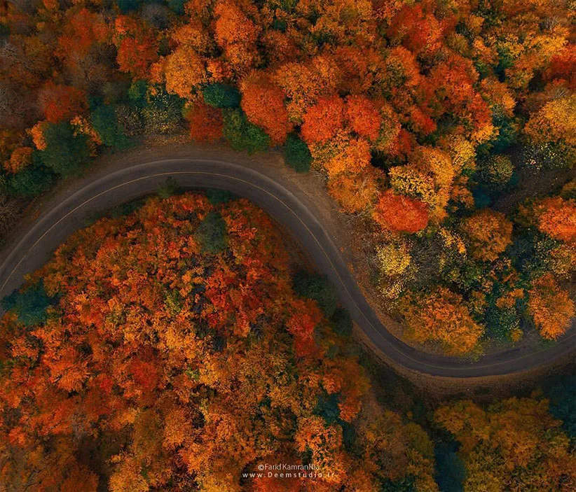 مسیر اسالم خلخال در پاییز