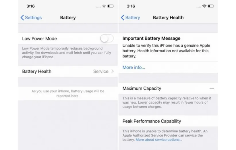 باتری آیفون X