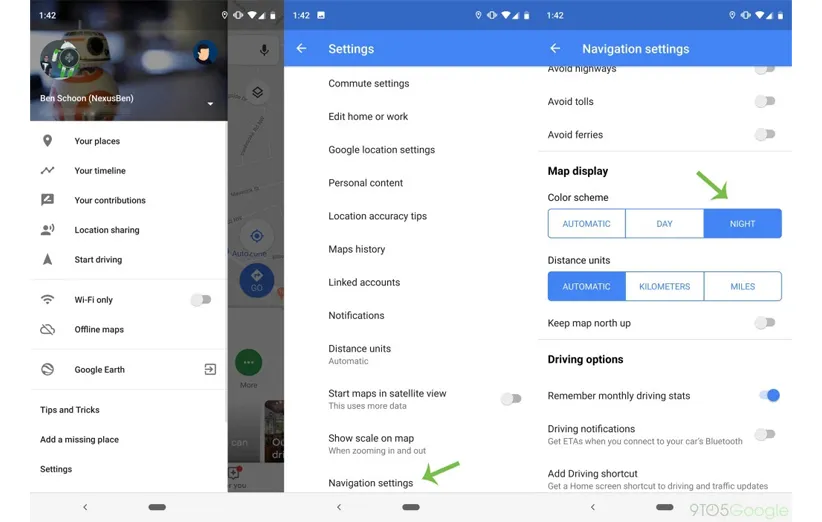 فعال سازی حالت دارک مود