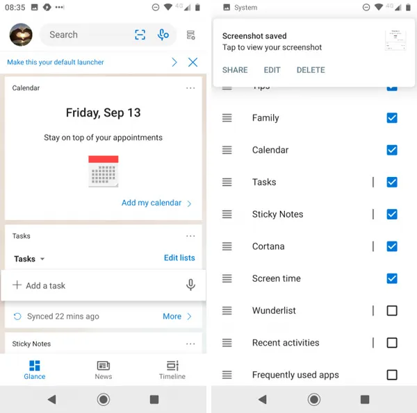 لانچر مایکروسافت