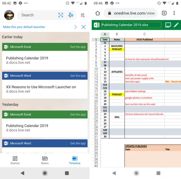 لانچر مایکروسافت