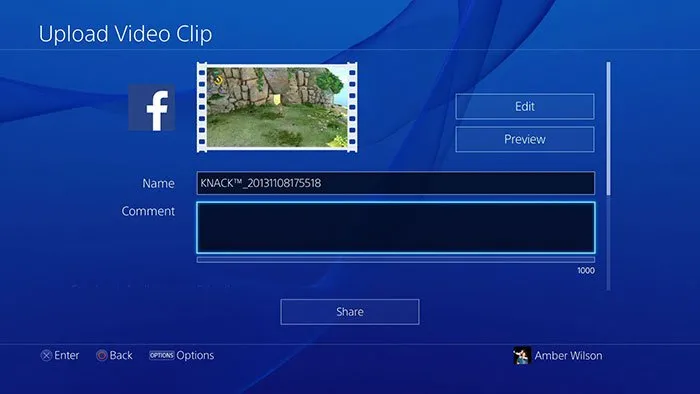 پلیاستیشن Share فیسبوک