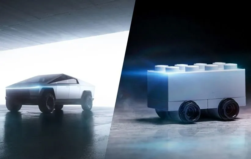 تمسخر تسلا سایبرتراک