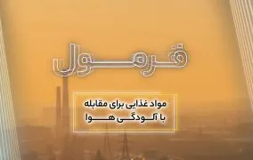 خوراکی های مفید برای آلودگی هوا