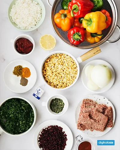 دستور پخت دلمه فلفل