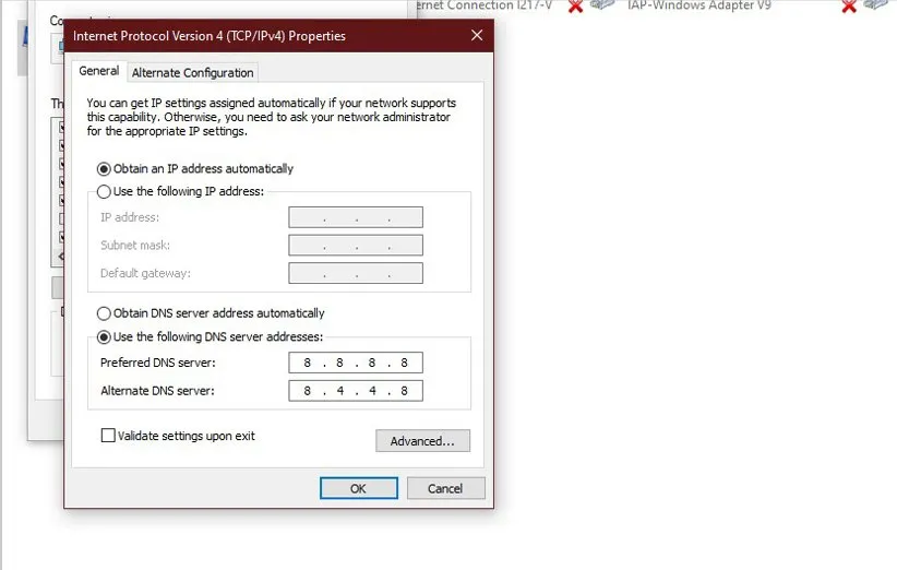 اتصال به اینترنت