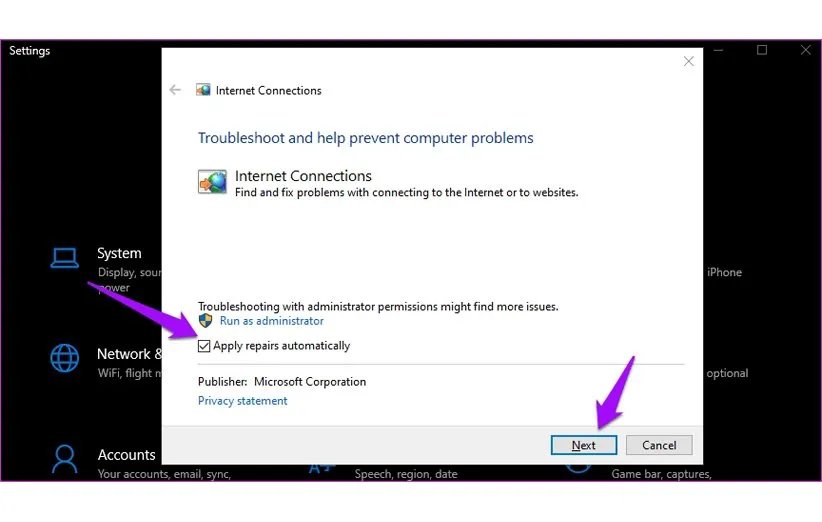 اتصال به اینترنت