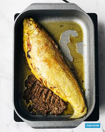 ماهی شکم پر با رب انار