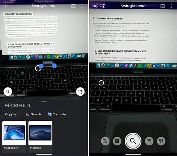 اپلیکیشن دوربین گوگل