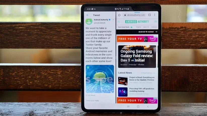 گوشی تاشو سامسونگ