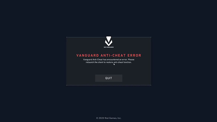 نرم‌افزار Riot Vanguard