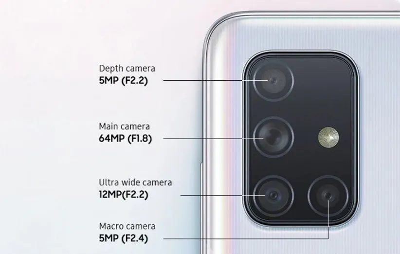 دوربین گلکسی A71