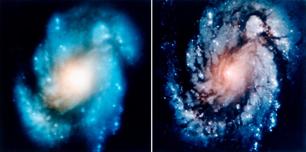 تصویر تلسکوپ هابل از کهکشان M100