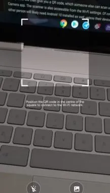 Sharing Wi-Fi via QR codes