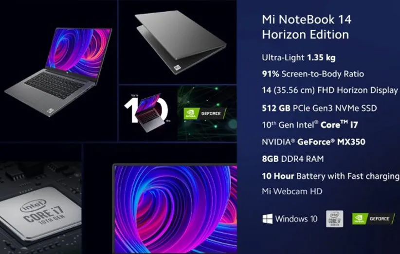 لپ تاپ شیائومی می نوت بوک 14