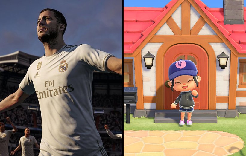 بازی FIFA 20 و بازی Animal Crossing