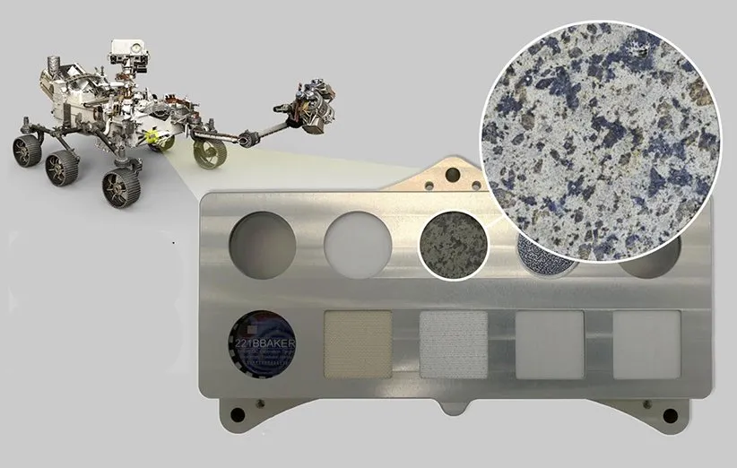 شهاب‌سنگ مریخی به عنوان نمونه‌ی کالیبراسیون در مریخ‌نورد پشتکار