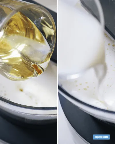 اضافه کردن روغن مایع به مایه کیک