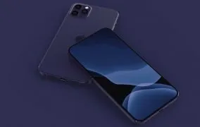 تصویر رندر ساختگی از آیفون 12 پرو در رنگ آبی