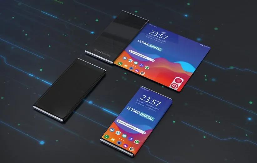 ال جی گوشی رول شونده