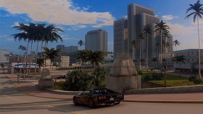نمایی از دستکاری Vice City برای GTA 5