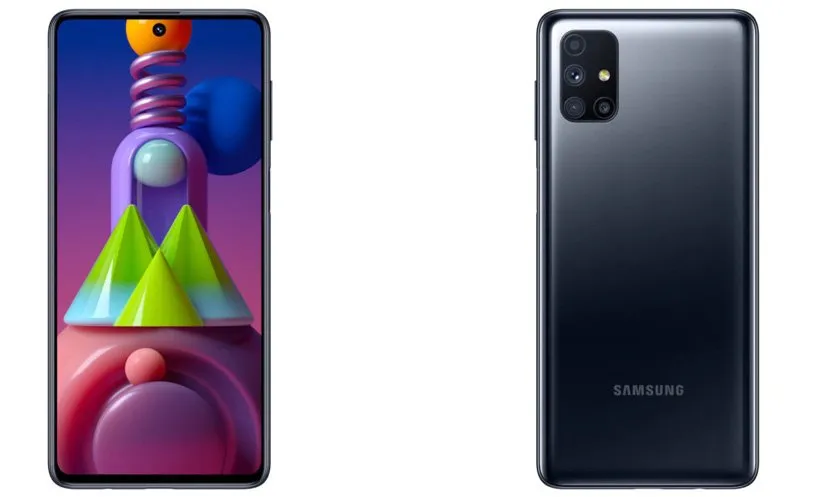 نمای پشت و جلوی گلکسی M51