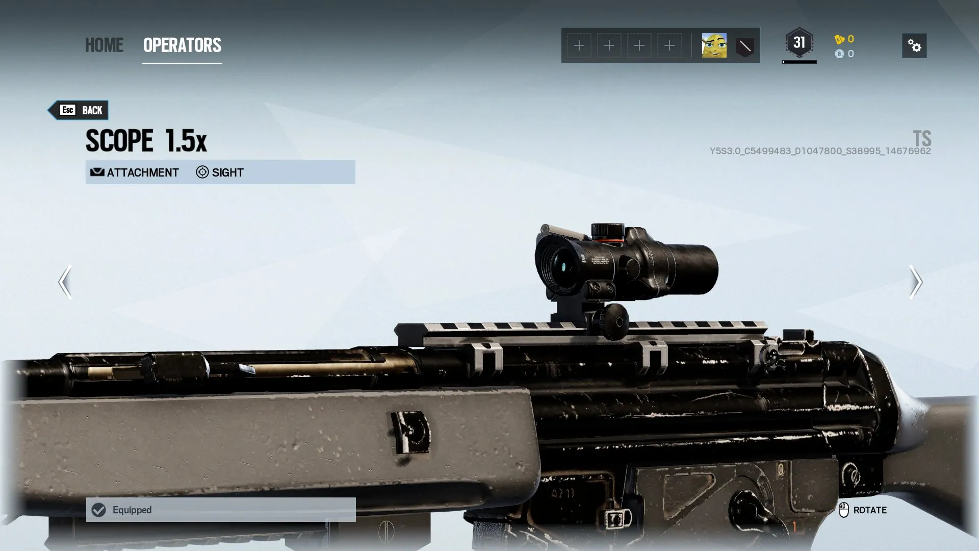 اسکوپ‌های بازی Rainbow Six Siege