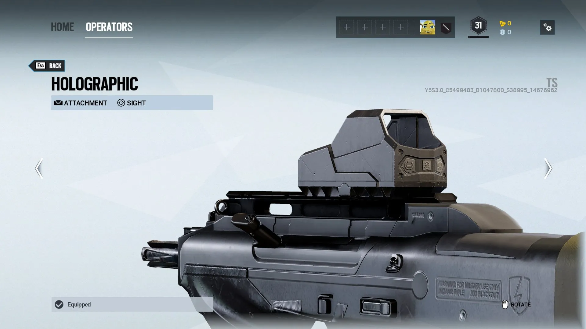 اسکوپ‌های بازی Rainbow Six Siege