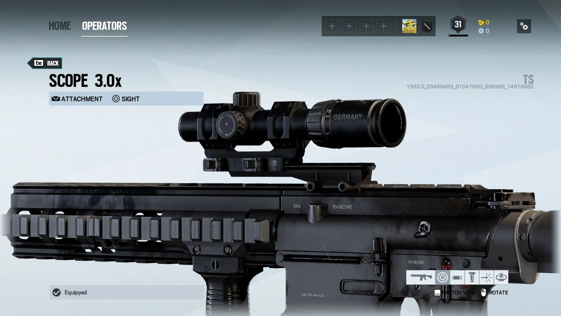 اسکوپ‌های بازی Rainbow Six Siege