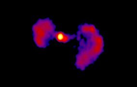 کهکشان TXS 0128 در فرکانس 15.4 گیگاهرتز