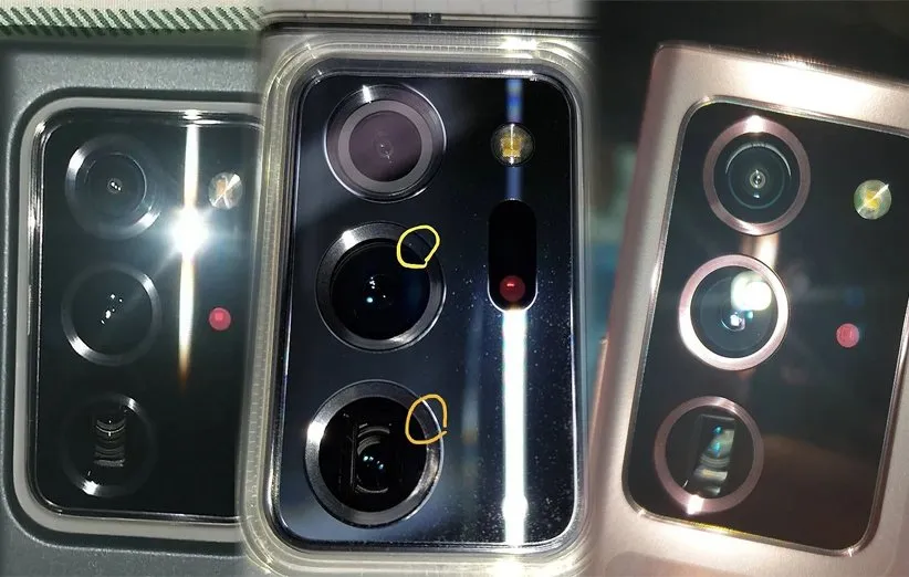 بخار گرفتگی لنز دوربین گلکسی نوت 20 اولترا