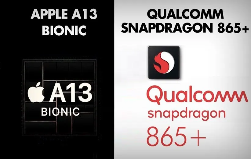 مقایسه‌ی اسنپدراگون 865 پلاس با A13