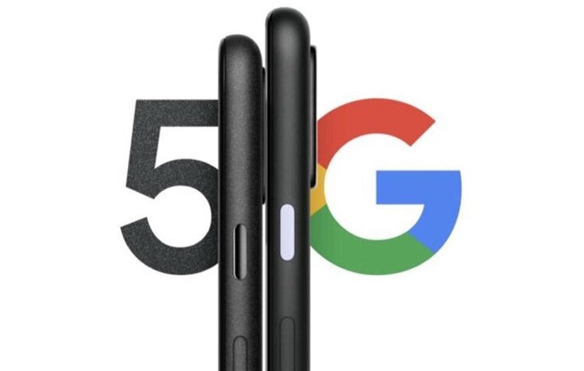 گوشی گوگل پیکسل 5 از نمای پهلو