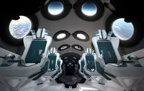 طراحی داخلی کابین فضاپیمای ویرجین گلکتیک