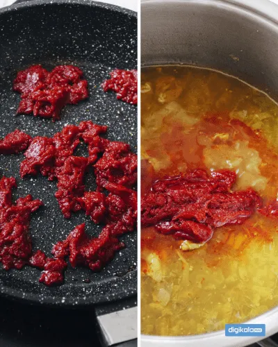 اضافه کردن رب به خورش