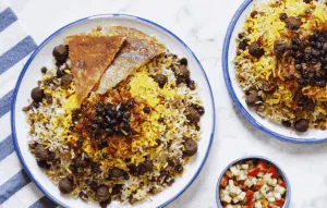 طرز تهیه قنبر پلو شیرازی