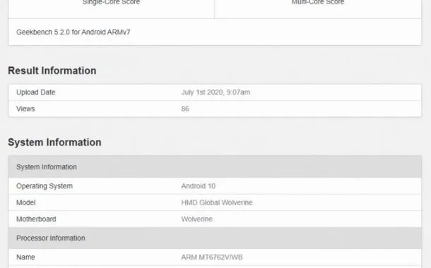 بنچمارک گوشی نوکیا 2.4