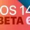 ششمین نسخه‌ی بتا از iOS 14