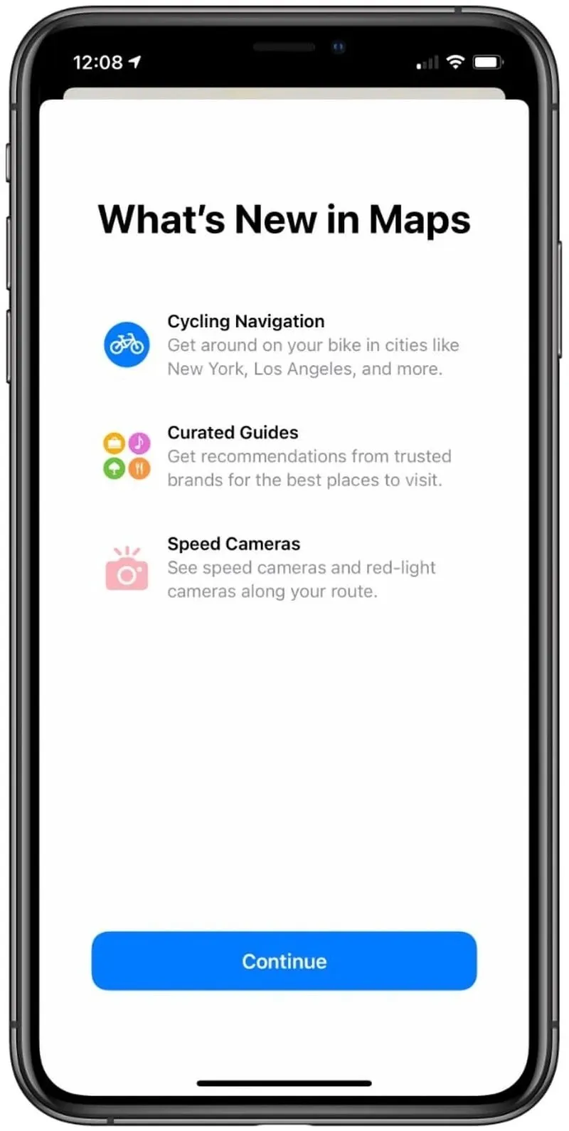 اپ Maps در iOS 14