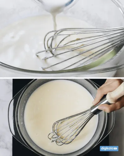 هم زدن کرم پیراشکی