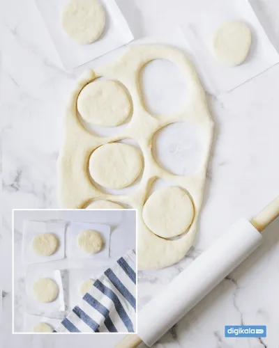 قالب زدن خمیر پیراشکی کرمدار