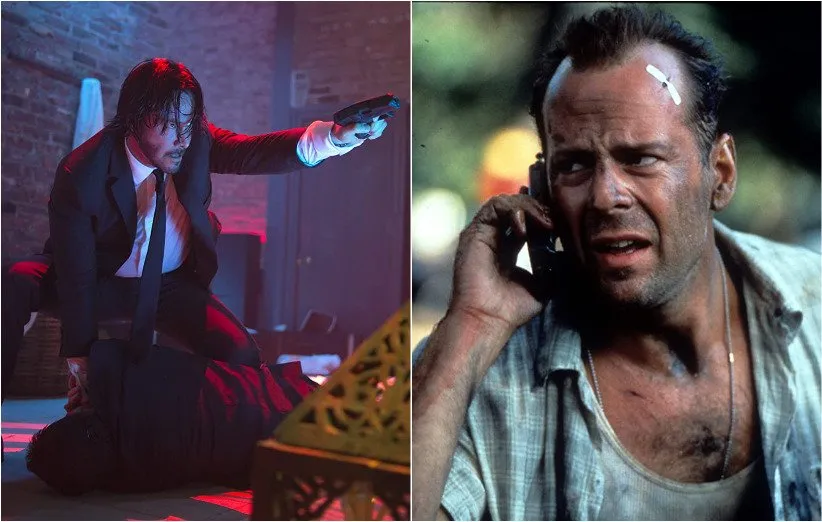 جان مک‌کلین و جان ویک دو قهرمان اکشن