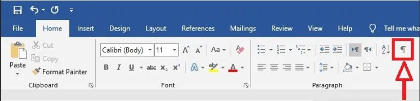 نشانگر درج متن در ورد