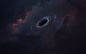 تصویری گرافیکی از یک سیاه‌چاله