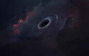 تصویری گرافیکی از یک سیاه‌چاله