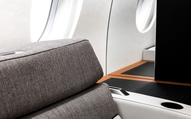 طراحی صندلی‌های هواپیمای فالکون 6X