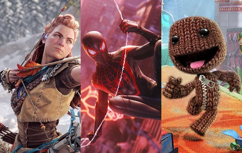 بازی Horizon Forbidden West و بازی Miles Morales و بازی Sackboy