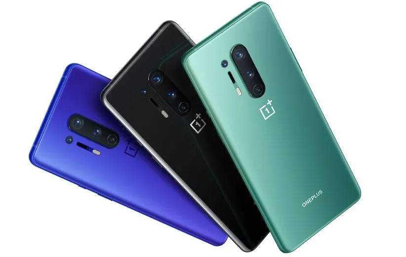 گوشی وان پلاس 8 پرو در رنگ‌های سبز مشکی و آبی