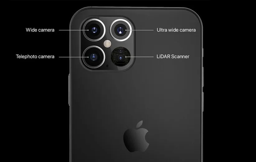 سنسور LiDAR آیفون 12 پرو مکس